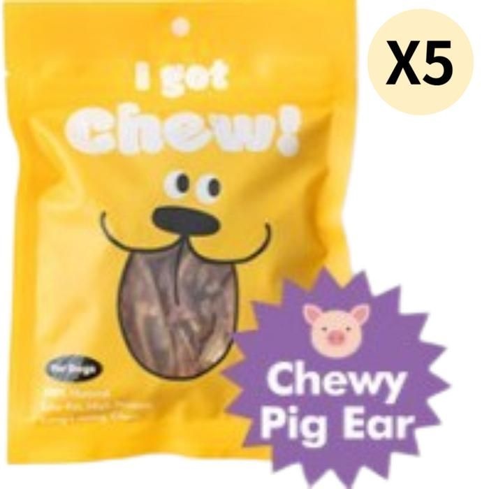 세븐펫 강아지 개껌 콜라겐 간식 아이갓츄 돼지 귀 X5