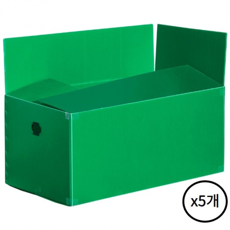단프라박스 A형 녹색 5개 택배 이삿짐센터 옷 의류수납 보관함 정리함 대형