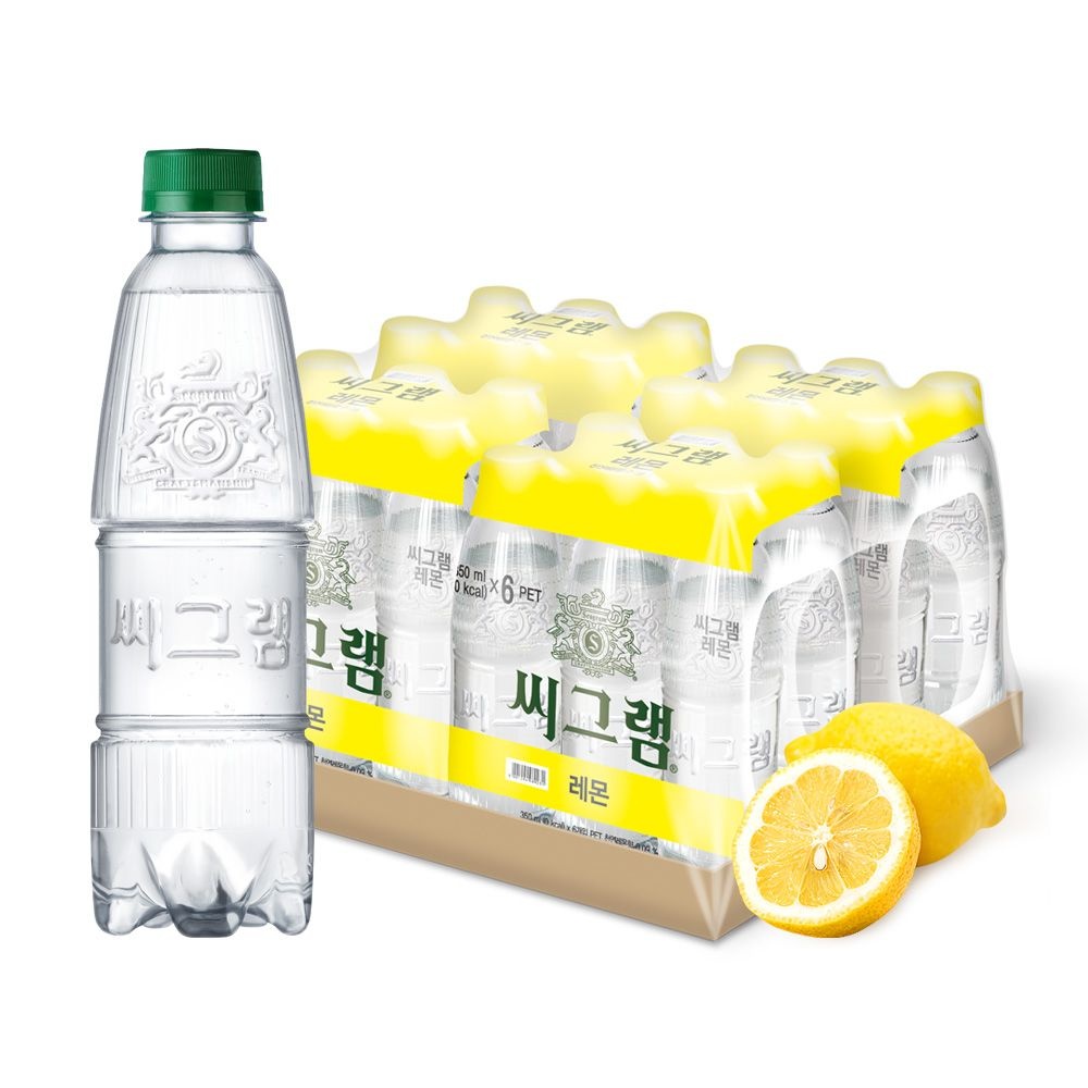 (본사직영)씨그램 라벨프리 레몬 350ml 24입