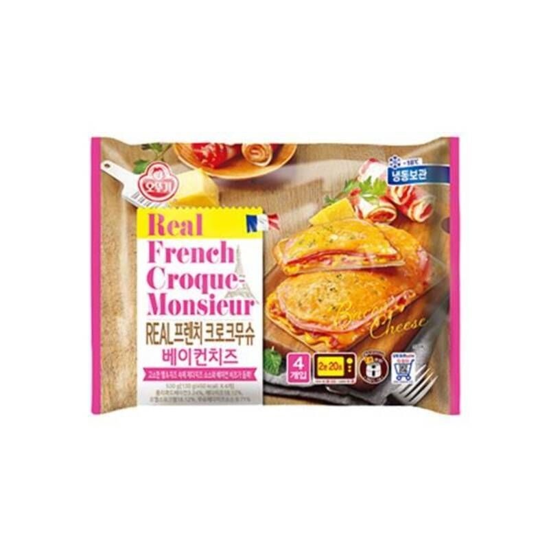 오뚜기 리얼 프렌치 크로크무슈 베이컨치즈 130g 4개 홈파티메뉴 손님요리 브런치 술안주 야식