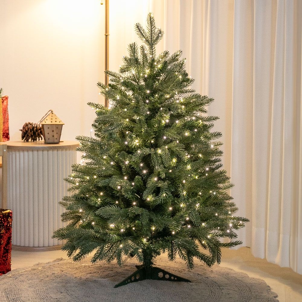 크리스마스 트리 나무 무장식 고급 마운틴트리 100cm 전나무 PE PVC 매장 소품 데코 꾸미기, image size:1000x1000