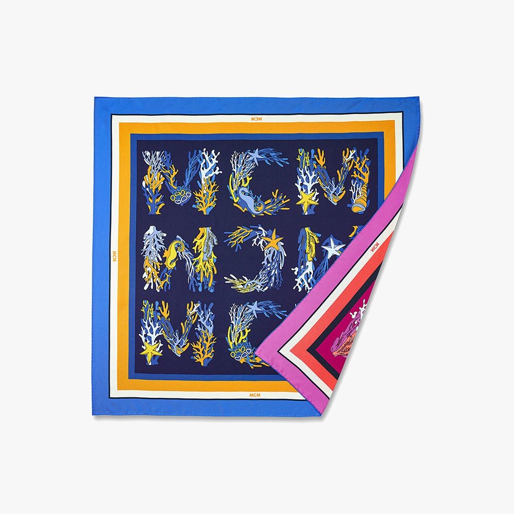 [롯데백화점] 엠씨엠 모노그램 프린트 실크 스카프 MEFFSMM04VC LE1220547140