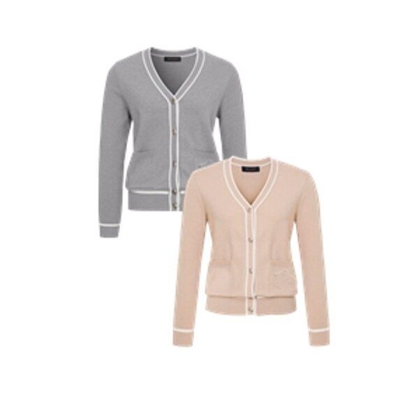 힐크릭 [힐크릭] 여성골프가을니트 헨리꽈배기조직가디건스웨터_SC