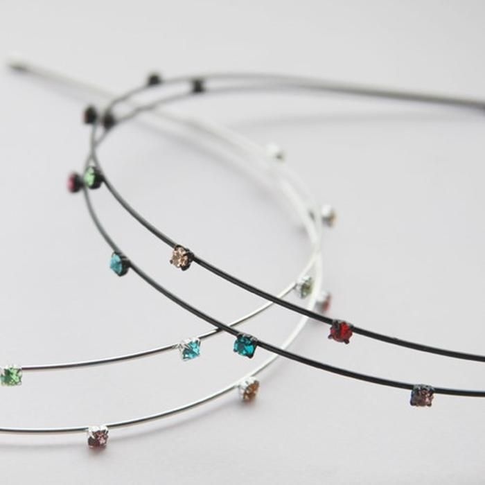 키치아일랜드 [키치아일랜드] 더블 슈퍼블리 큐빅 헤어밴드