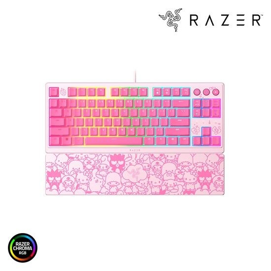 레이저(Razer) 레이저코리아 ORNATA V3 TKL 오나타 V3 헬로키티 에디션 영문각인 텐키리스 게이밍 키보드