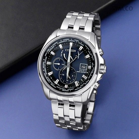 AT9031-52L 퍼페츄얼캘린더 라디오컨트롤 크로노그래피 에코드라이브 남자 메탈 시계 c