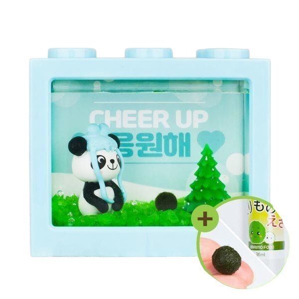 올펫몰판다 마리모 키우기 세트 블럭어항 LED등 마리모밥