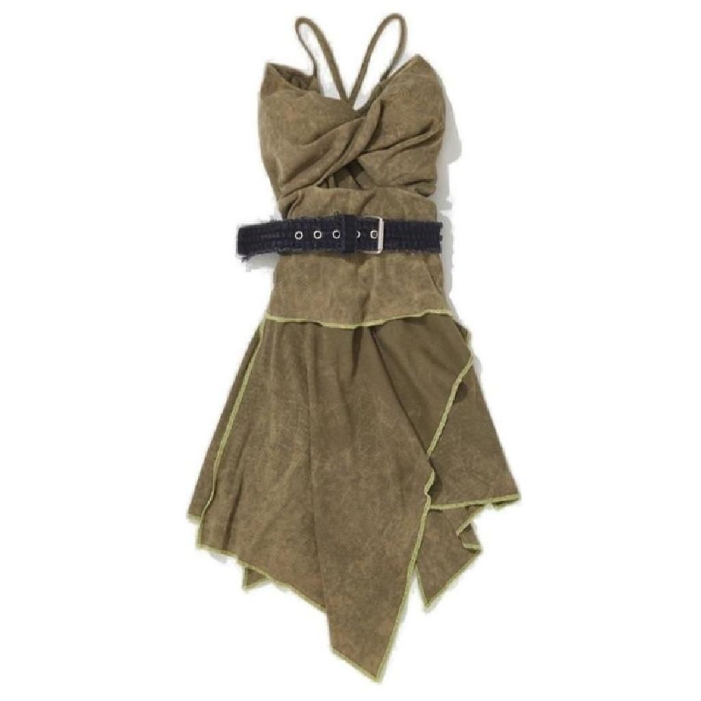 디젤 Diesel D Plumy 민소매 비대칭 드레스 A096310IJAD 5FP TP940960456