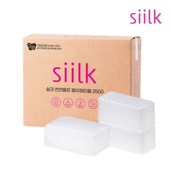 실크 천연펄프 페이퍼타올 핸드타올 리필형 2500매업소용 주방 화장실 종이 휴지