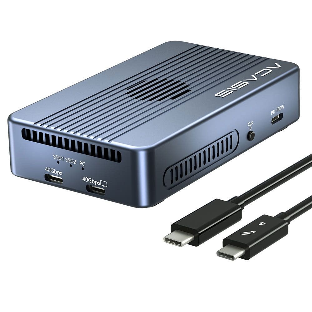 ACASIS TBU405Pro MAX 2베이 NVMe SSD 케이스 C타입 USB4 40Gbps