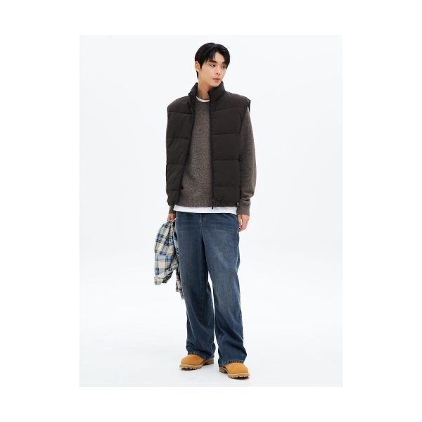 &lt;매장정품&gt; 에잇세컨즈 8SECONDS 라이트 패딩 베스트 브라운 455X38LYAD 465070