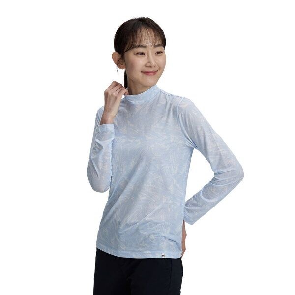 밀레 [밀레] 프린트 냉감 베이스 레이어드 기능성 티셔츠_MVTUT874_OD