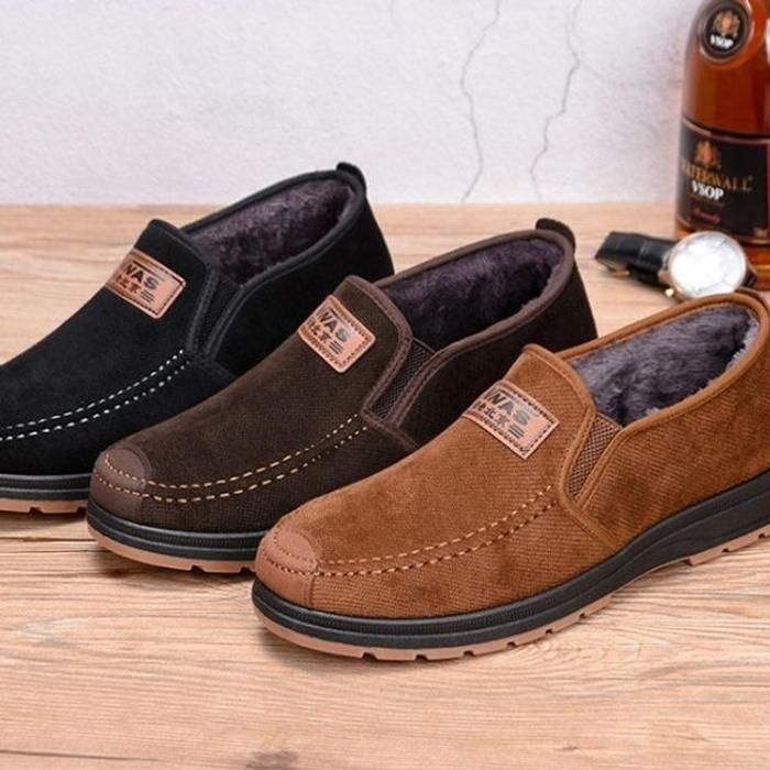 [라일리] Rly 털신발 방한 모카신 스타일 로퍼 겨울부츠 효도화 T-V