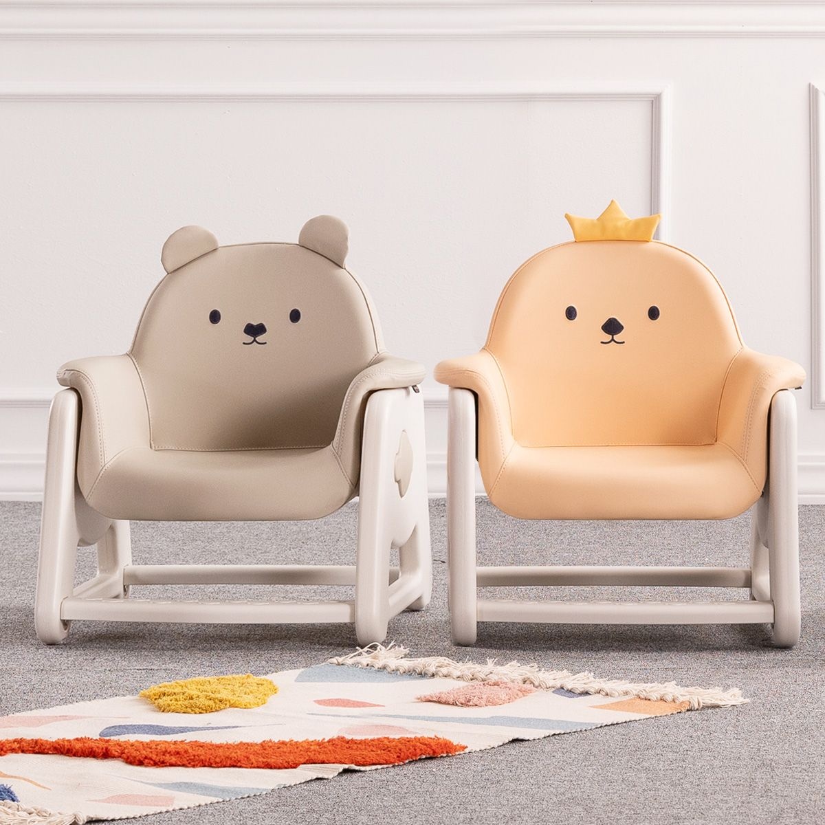 [4%쿠폰+7%카드] 리바트 뚜뚜 높이조절 아이 의자 (병아리,베어)