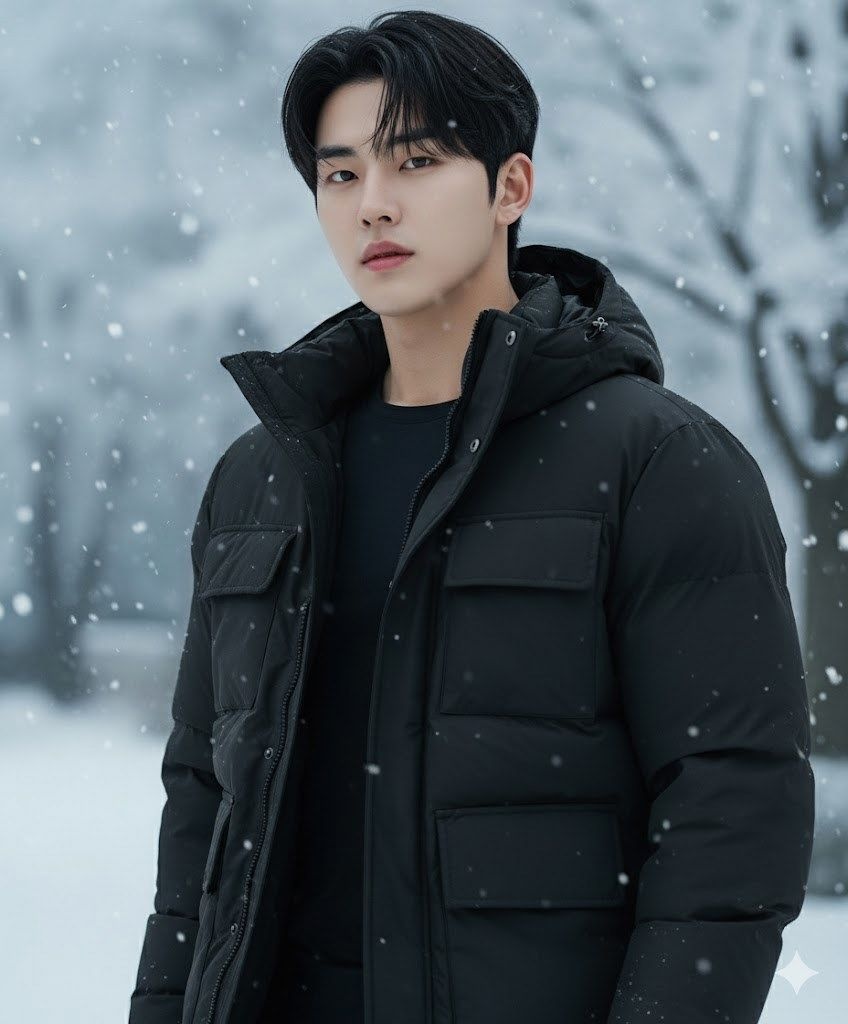 스노우피크apparel 랜드 중기장 헤비 다운 자켓 (S25WMGDJ64) Dark Charcoal