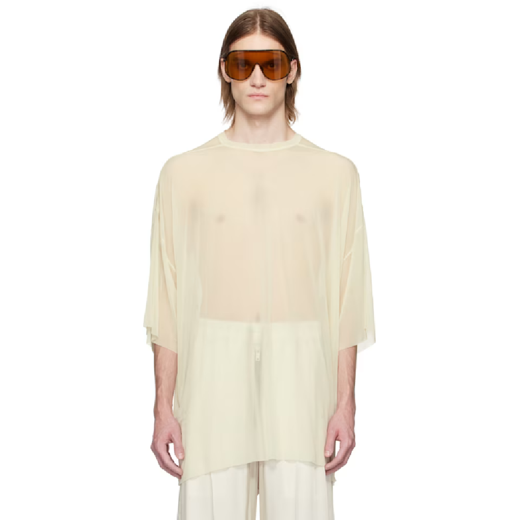 릭 오웬스 릭오웬스 오프 화이트 할리우드 토미 티셔츠 251232M213146