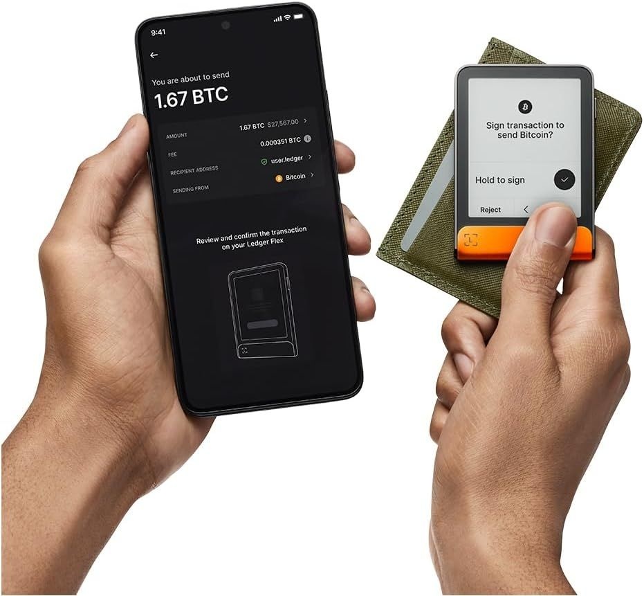 Ledger Flex 비트코인 하드웨어 지갑