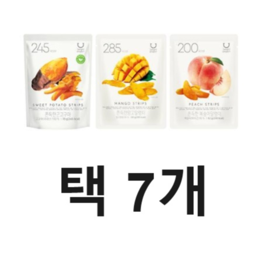 딜라이트 프로젝트 쫀득한 말랭이 3종 택7개 군고구마 망고 복숭아