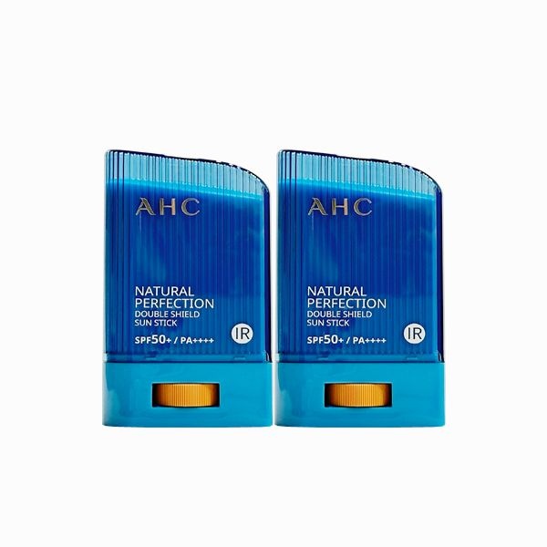 [오늘출발] AHC 내추럴 퍼펙션 더블 쉴드 선스틱 14g (SPF50+) 파랑 2개