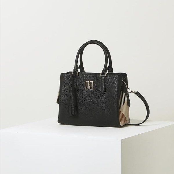 백화점정품 닥스 가방 DCBA2E503BK GREAT HOUSE CHECK COMBI 블랙 체크배색 가죽 스몰 토트백 크로스백 숄더백 등