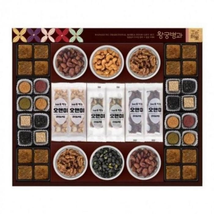 하연)한과세트 추석 유과 강정 명절 간식 답례품 (왕궁병과선물세트