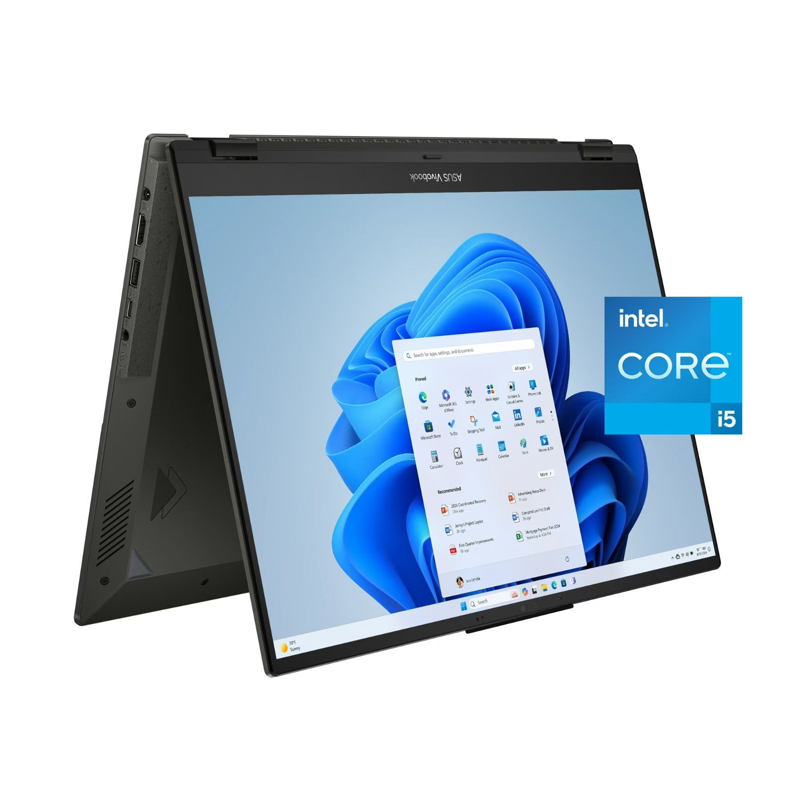 ASUS 노트북 [세금포함] [정품] NEW Vivobook S 16 플립 TP3604VA-WS51T 2-in-1 LAPTOP 랩탑 태블릿 i5 8GB RAM 가성비 사무용 인강용