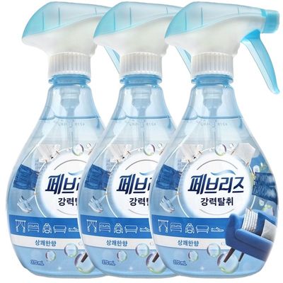 페브리즈 섬유탈취제 용기 370mlX3개 상쾌한 향