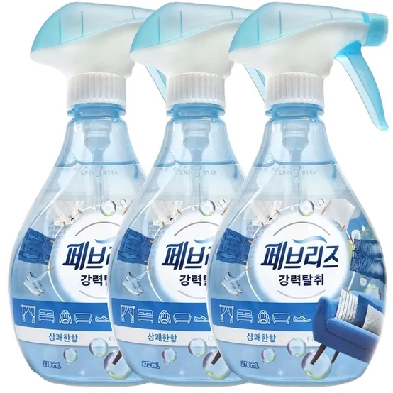  페브리즈 섬유탈취제 용기 370mlX3개 상쾌한 향