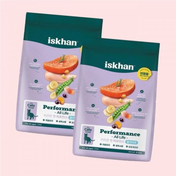 메이드잇 이즈칸 캣 퍼포먼스 올라이프 6.5kgx2개 무곡물 헤어볼컨트롤 피부모질개선 고양이사료 4089388