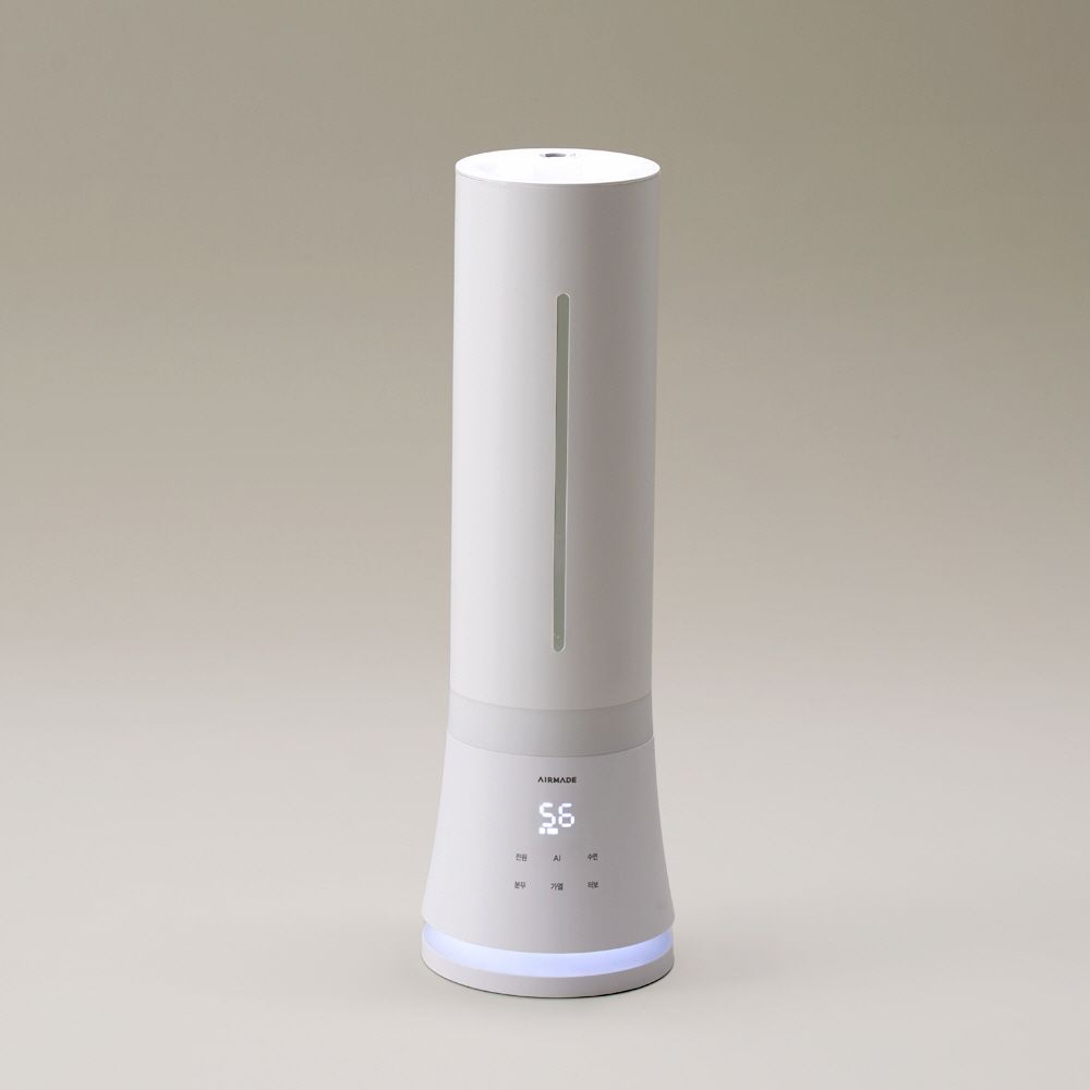 에어메이드 가열 살균 열풍 건조 세척 9L 대용량 타워 가습기 아쿠아마린 9002