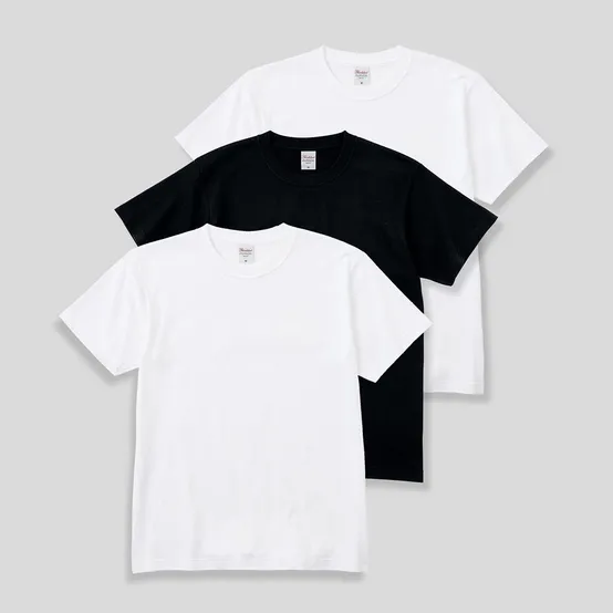 [3PACK] 14수 7.4oz 헤비웨이트 라운드 오버핏 무지 반팔 티셔츠