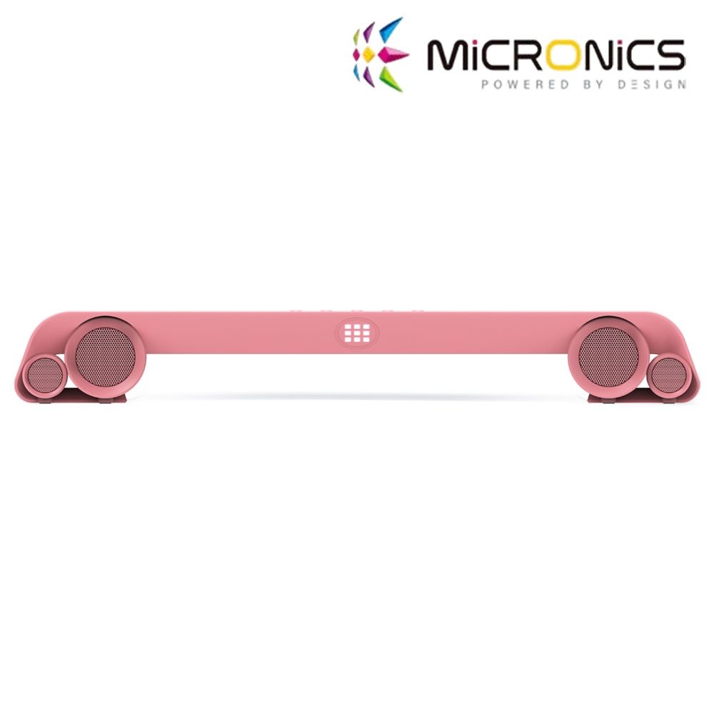 마이크로닉스 클롬 MANIC 마이크로닉스 ROUND STUDIO BT1000 V2 블루투스 무선 스피커 (핑크)(정품)