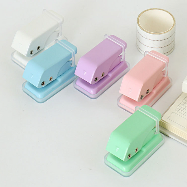 [홈블리스마켓]휴대용 미니 1공 일공 펀치 펀칭기 다이어리 꾸미기 다꾸 펀치도구 구멍 제본