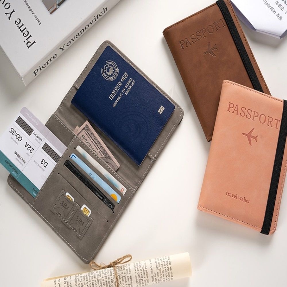 상세참조 스키밍 범죄차단 유심보관 가죽여권케이스 여행용지갑 데이터범죄차단케이스 여권수첩 안전여권케이스 해킹방