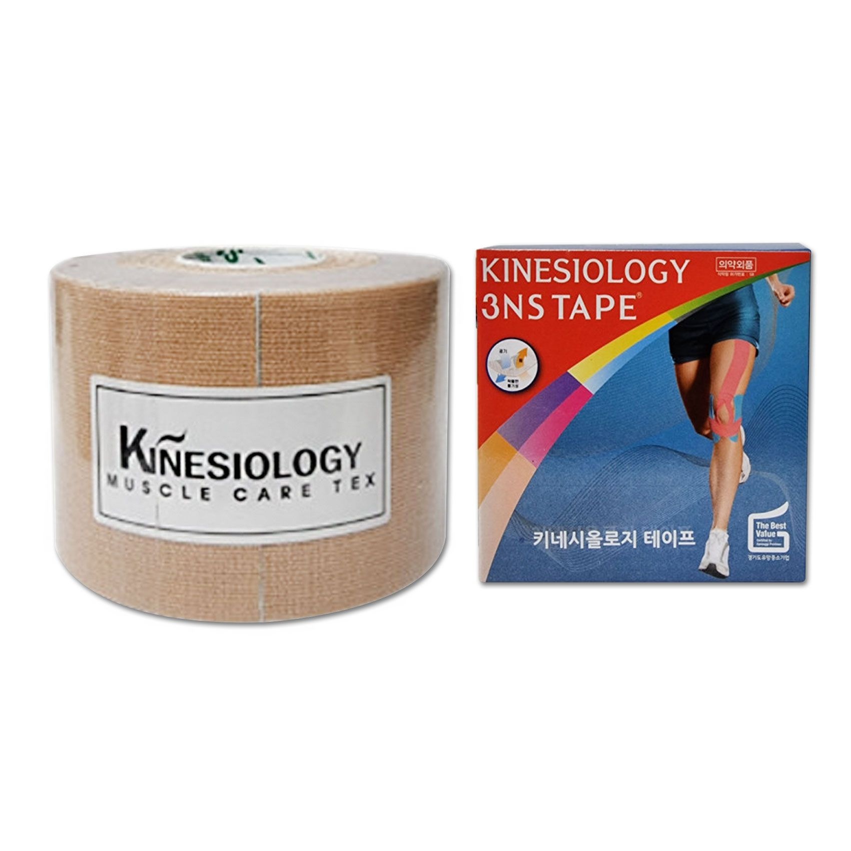 3NS 키네시올로지 5cm x 5m 스포츠 목 허리 어깨 근육 테이프 테이핑요법