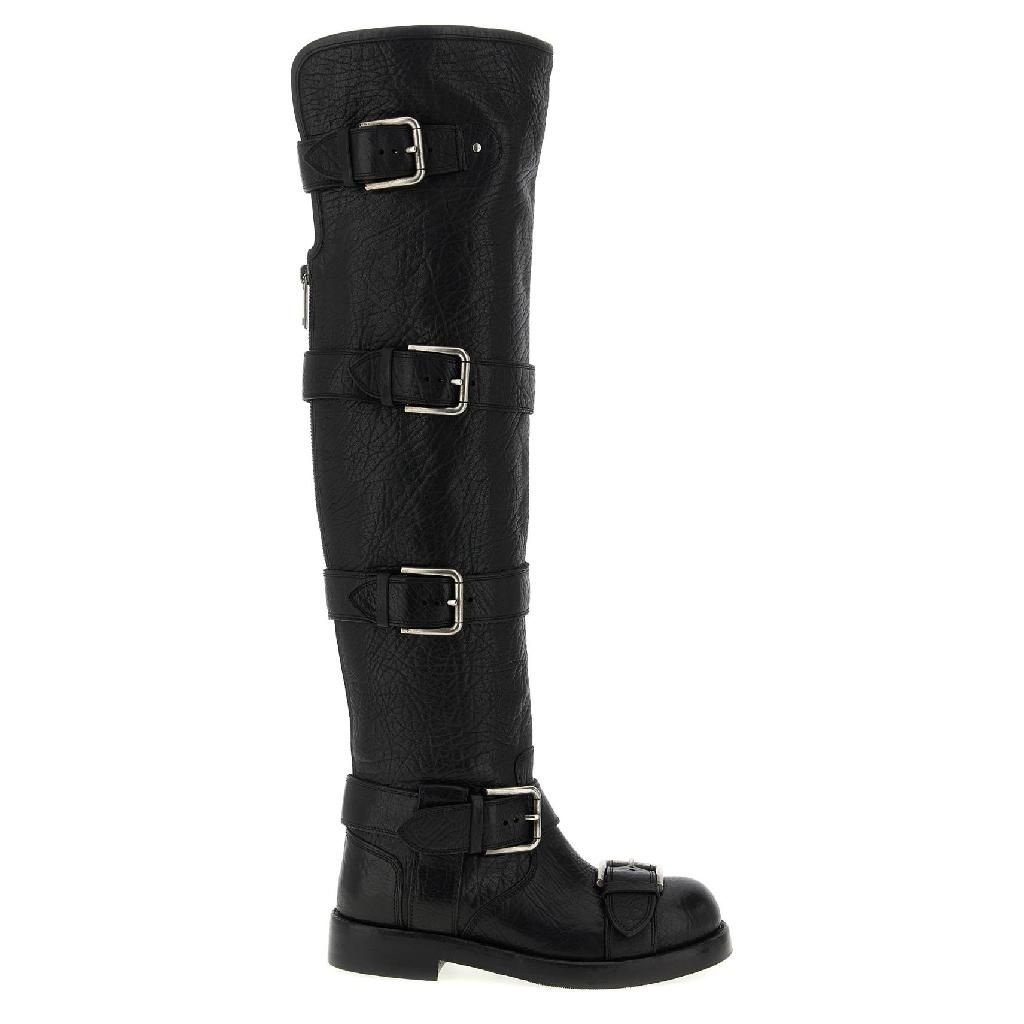 [해외] 돌체앤가바나 Bernini biker boots Black   CU1239AW35280999 [관부가세포함]