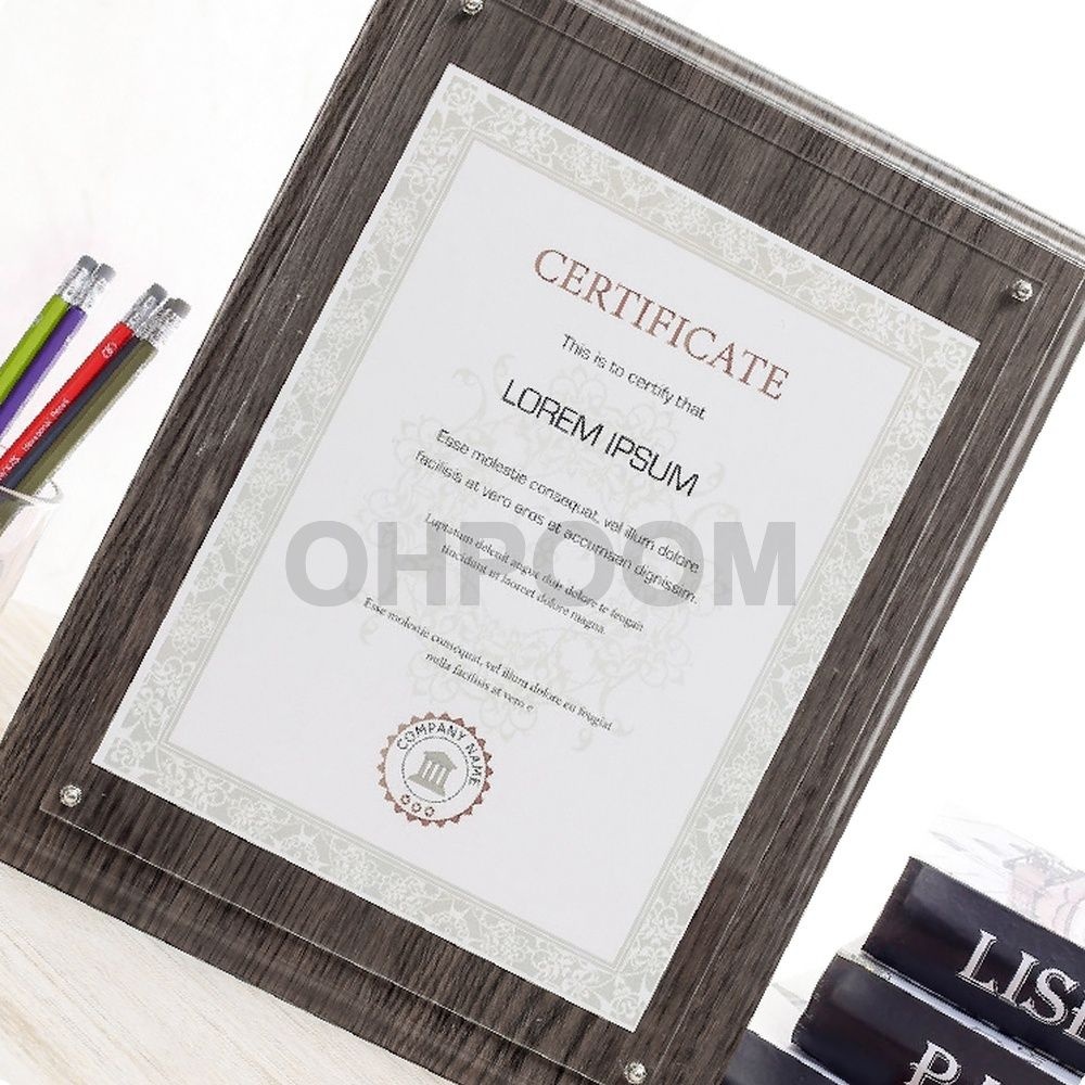 [이이오품] 인증서액자 상장액자스탠드형a4 인증서 아트액자 A11상장액자 공인중개사액자 A4액자 상장액자벽걸이
