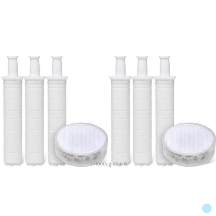 자담유 더 클린 샤워기 필터 X3개 + 헤드X1개 2세트