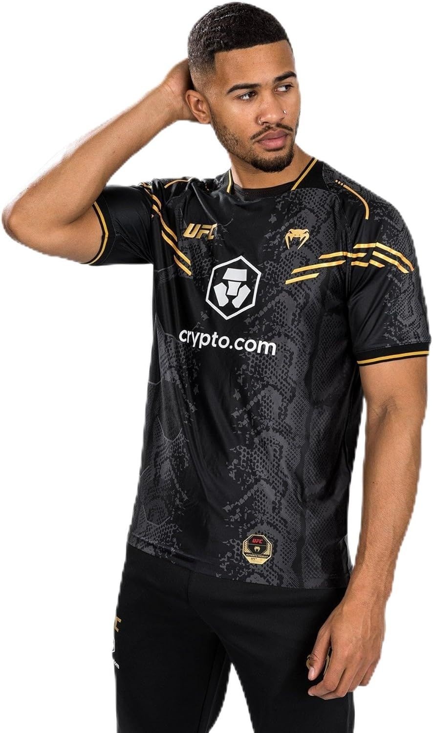 [해외] [Venum] UFC Fight Night 챔피언 저지 남성 운동복 상의 드라이텍 티셔츠