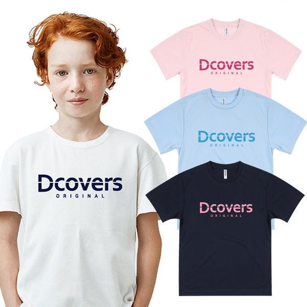 DCOVERS 디커버스 키즈 아동 주니어 남녀공용 쿨론 반팔티 여아 남아 봄 여름 운동회 학급티 반티