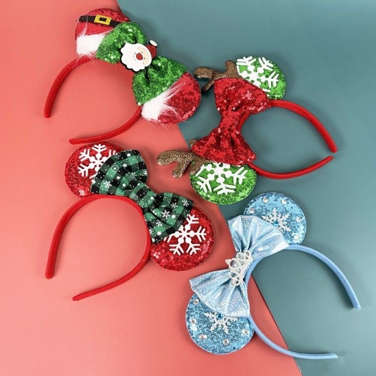 크리스마스 마우스 머리띠 생일 파티 놀이공원 행사