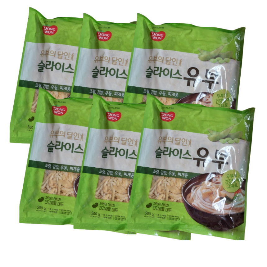 동원 슬라이스유부 500g x 6개