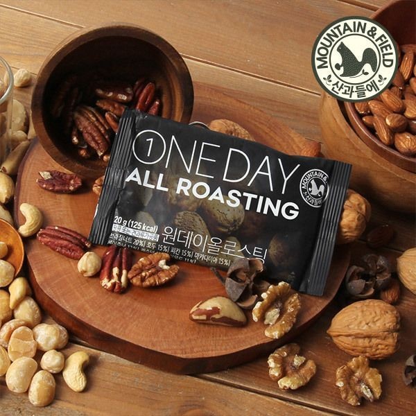 산과들에 오직견과 프리미엄 한줌견과 원데이올로스팅 100봉 낱봉