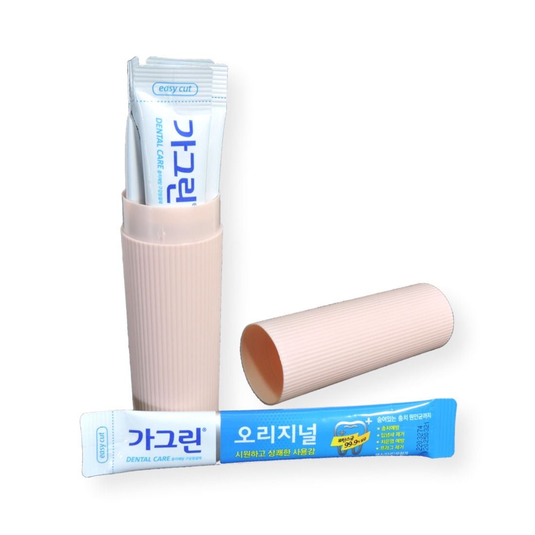 가그린 오리지널 스틱 일회용 구강 청결제 휴대용 가글 10ml 핑크 케이스 100포