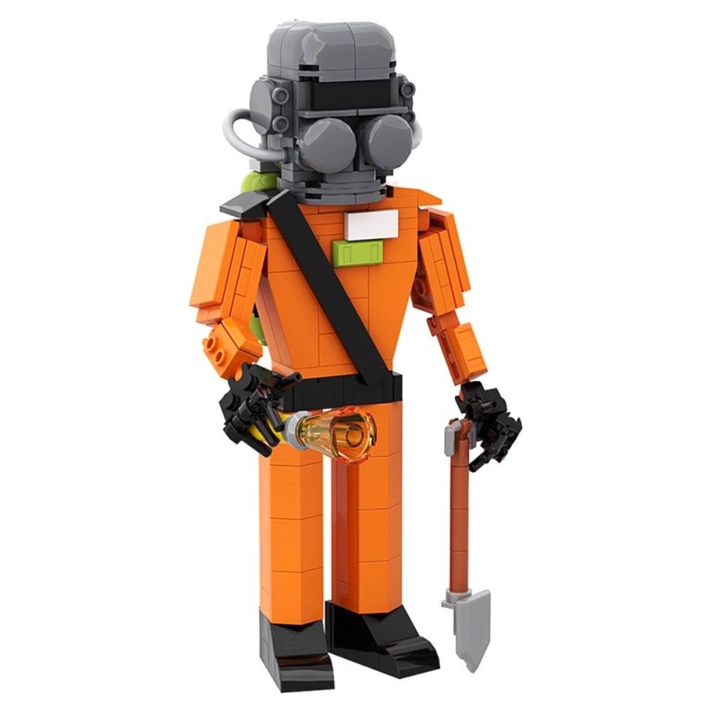 [해외] 리썰컴퍼니 캐릭터 스팀 폐지 줍기 고퀄리티 피규어 조립 블록 레고호환 캐릭터 선물