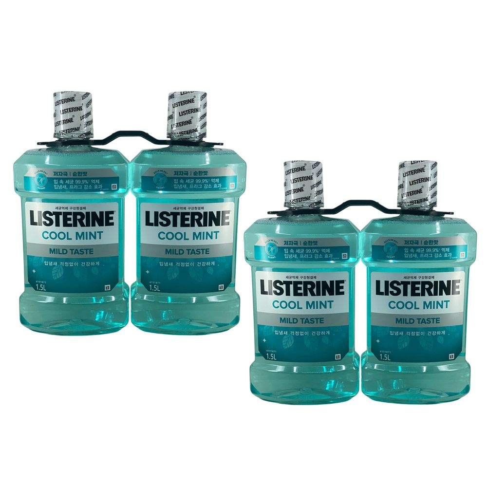 리스테린 쿨민트 1500ml 4개, image size:1000x1000