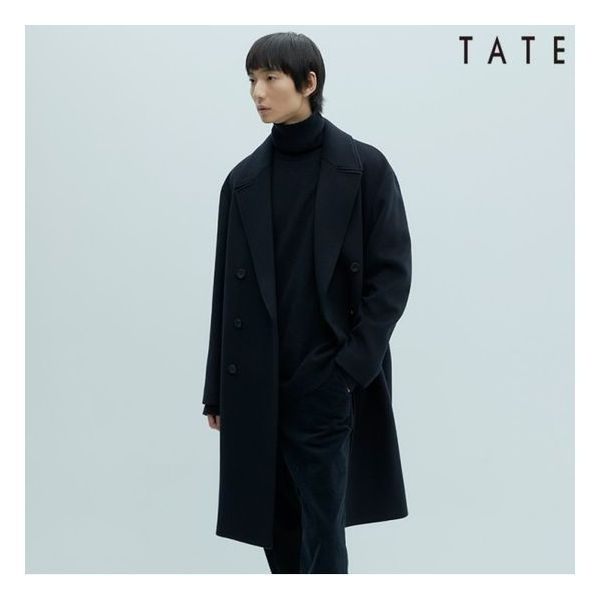 TATE [테이트](남성)울혼방더블롱코트_KABW0-MCH020 313110Moony