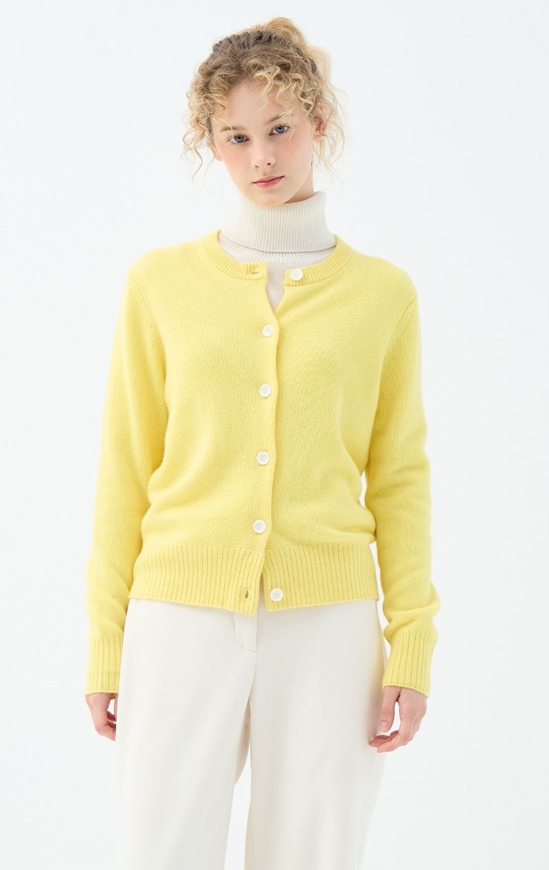 캐시미어100 포인세티아 뷰리플 가디건 UFKKCA450C