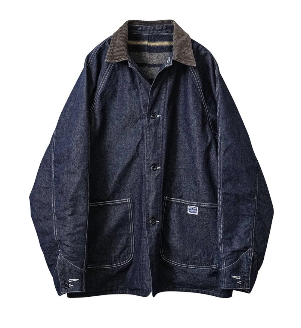 [해외] PAYDAY 페이데이 PD25-CA-5 40's WW2 BLANKET COVERALL INDIGO DENIM 데님 커버 올 재킷 일본제