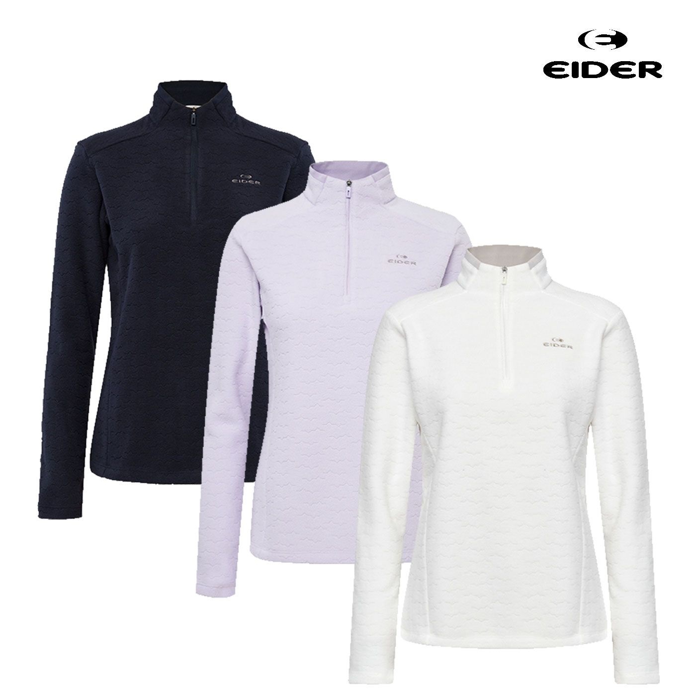 자카드 W 여성 긴팔 짚업 기모 티셔츠 보온성,신축성 [3컬러 택1] DWW25204, image size:1400x1400